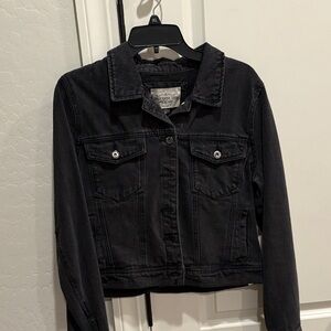 Classic Black Denim Jacket for Women